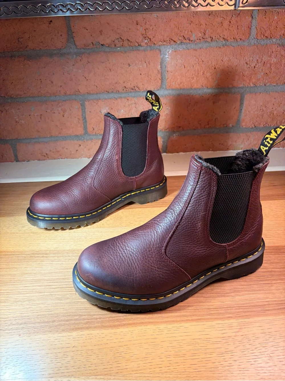 Dr. Martens 2976 WarmWair Men's Dark Brown Leather Chelsea Boots